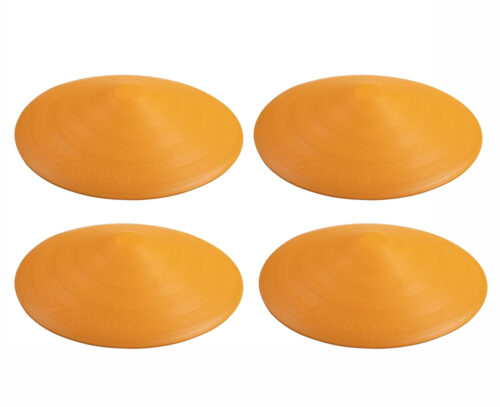 Set of 4 orange Doornado universal doorstoppers