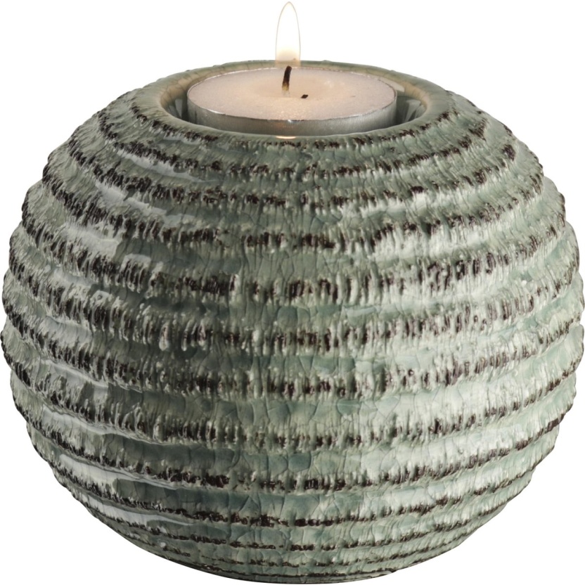 Gusta tealight holders green/ brown