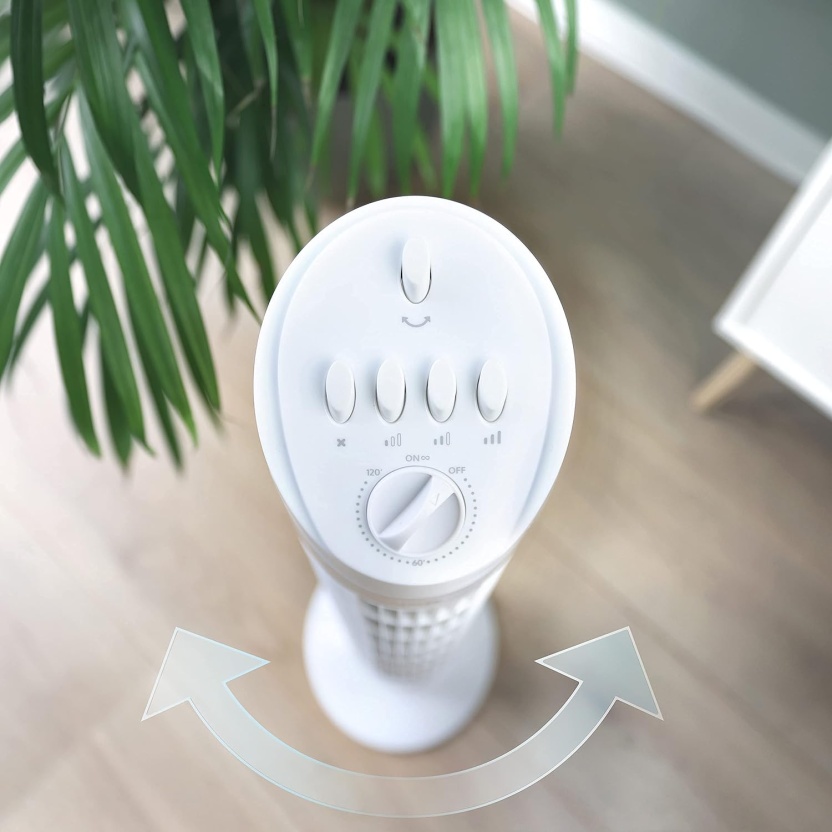 White JAP silent tower fans 76cm - Image 6