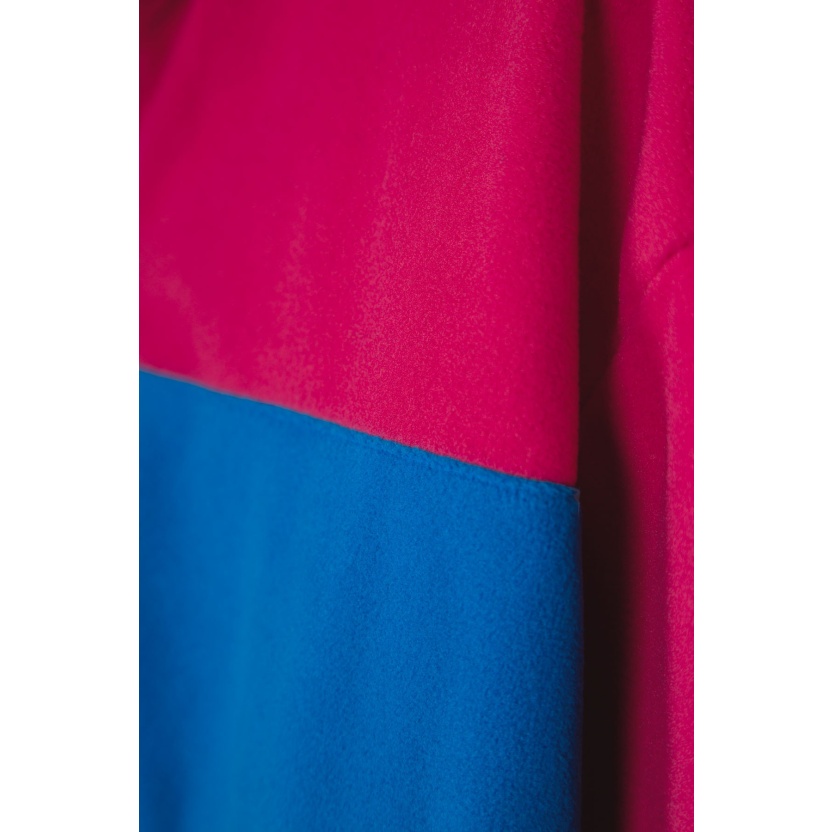 Fuchsia French Disorder unisex polar fleece sweaters with zipper - Image 5