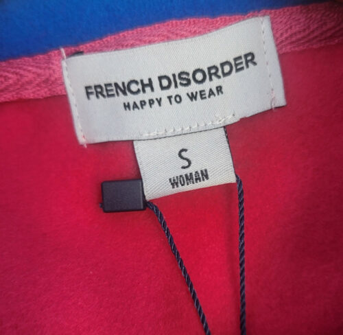 Fuchsia French Disorder polar fleece sweaters with zipper for women - Image 5