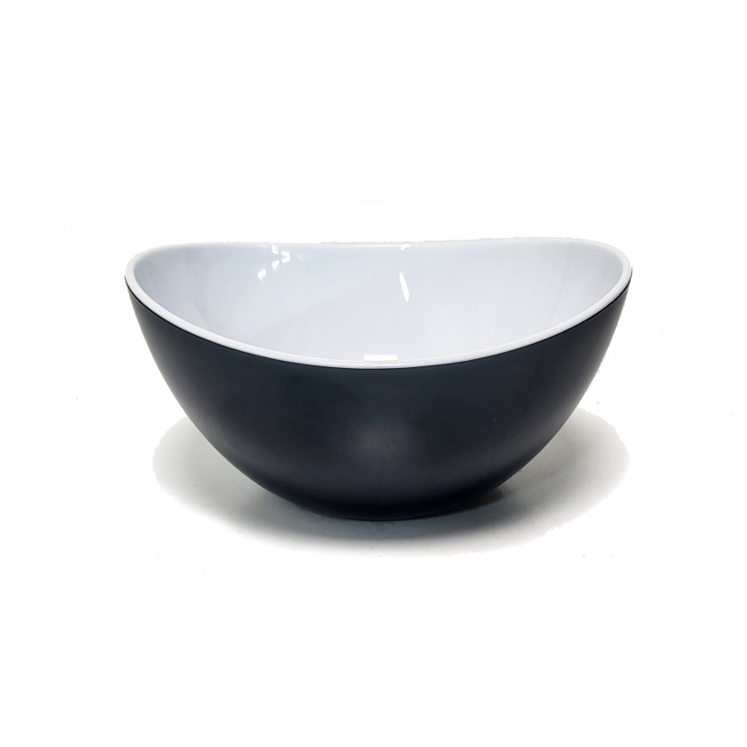 Grey and red two toned colour food bowls - tableware