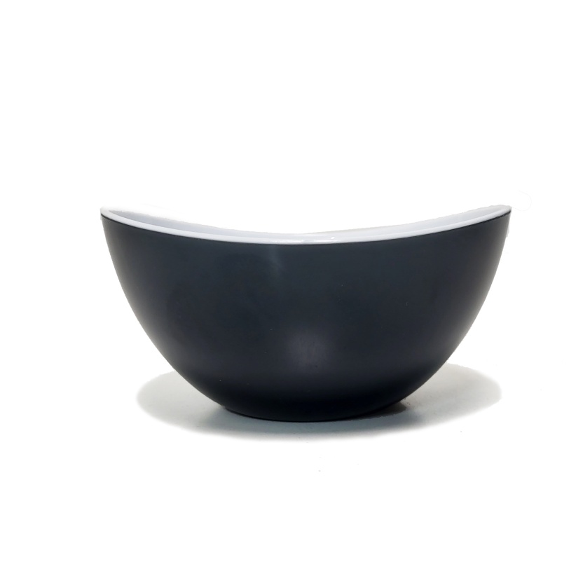 Grey and red two toned colour food bowls - tableware - Image 2