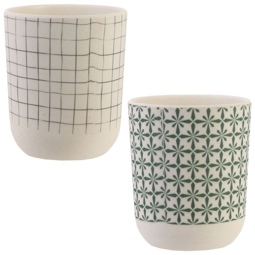 French Design Bamboo vases/drinking cups 250ML