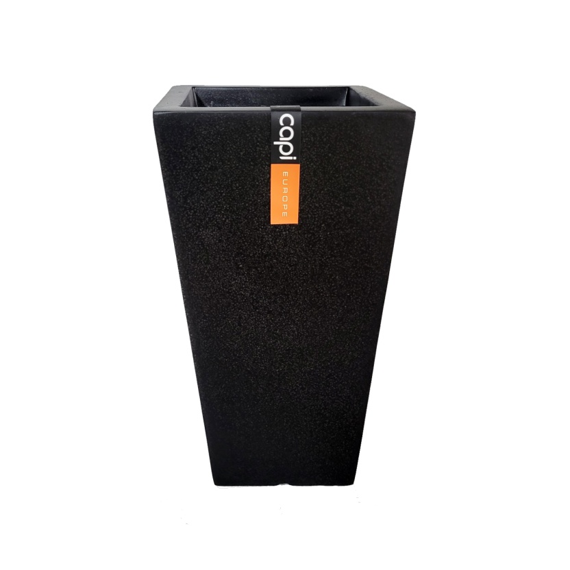 Set van twee zwarte Capi grote plantenpotten - Afbeelding 2