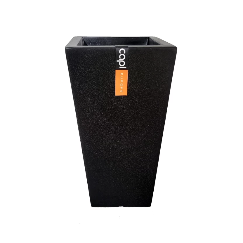 Set of two black Capi big plant pots - Image 2