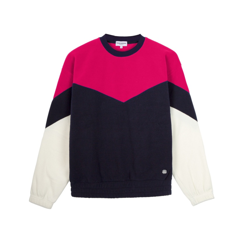 Fuchsia French Disorder mini Joan polar fleece sweaters for kids