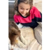 Fuchsia French Disorder mini Joan polar fleece sweaters for kids - Image 3