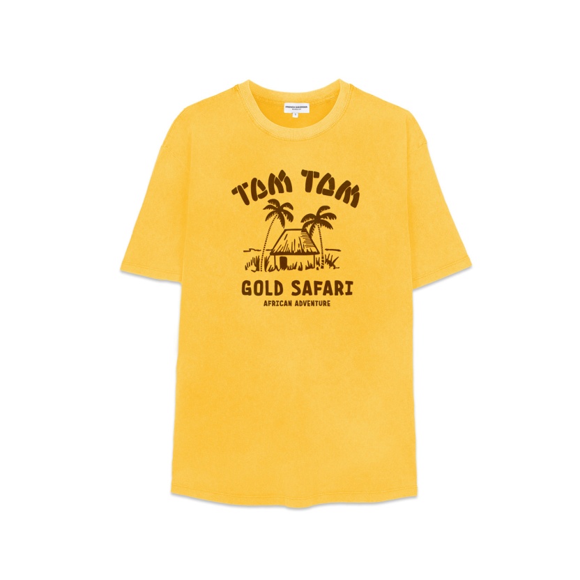 Gele French Disorder Mika gewassen Tamtam t-shirts voor dames