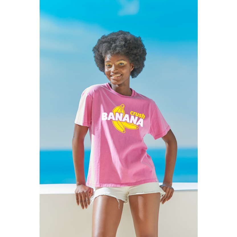 Pink washed French Disorder Mika banana for women
