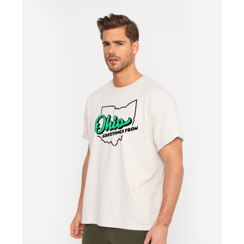 White French Disorder washed Ohio t-shirts for men - Image 2