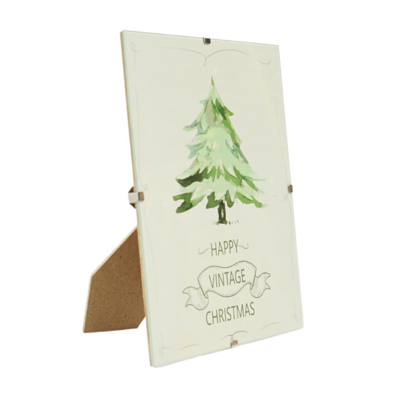 'Happy Vintage Christmas' photo frames 13x18cm - Image 3