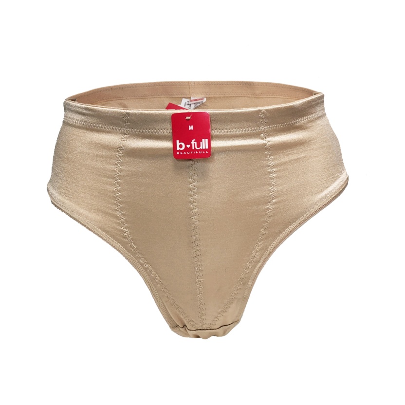 Ondergoed - Zijdeachtige corrigerende B-Full strings met hoge taille