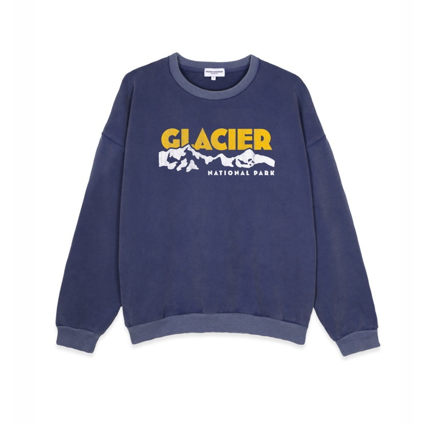 Night blue French Disorder Glacier sweaters for men