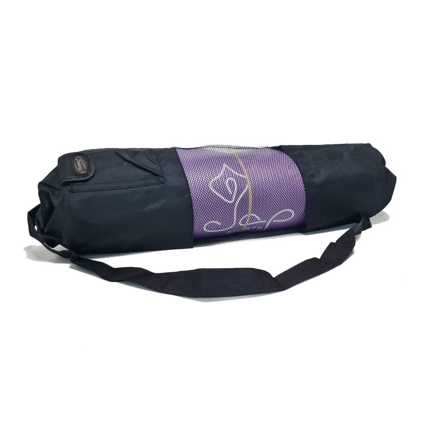 Black 'Bodycoach' yogamat bags with mesh