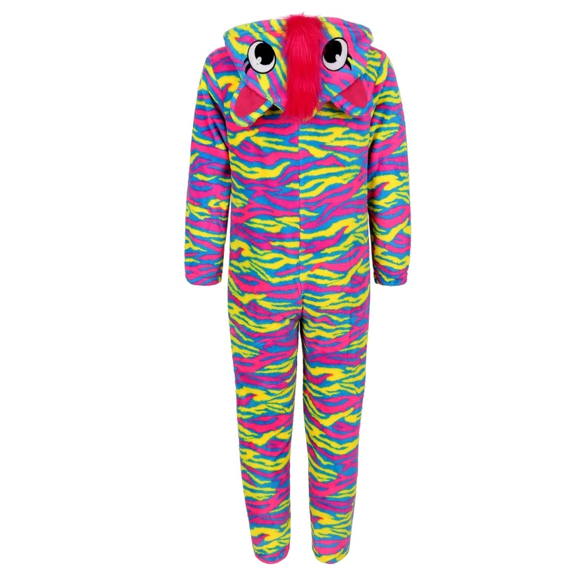 Multicolour polar fleece one piece kostuum onesies voor kinderen - Afbeelding 5