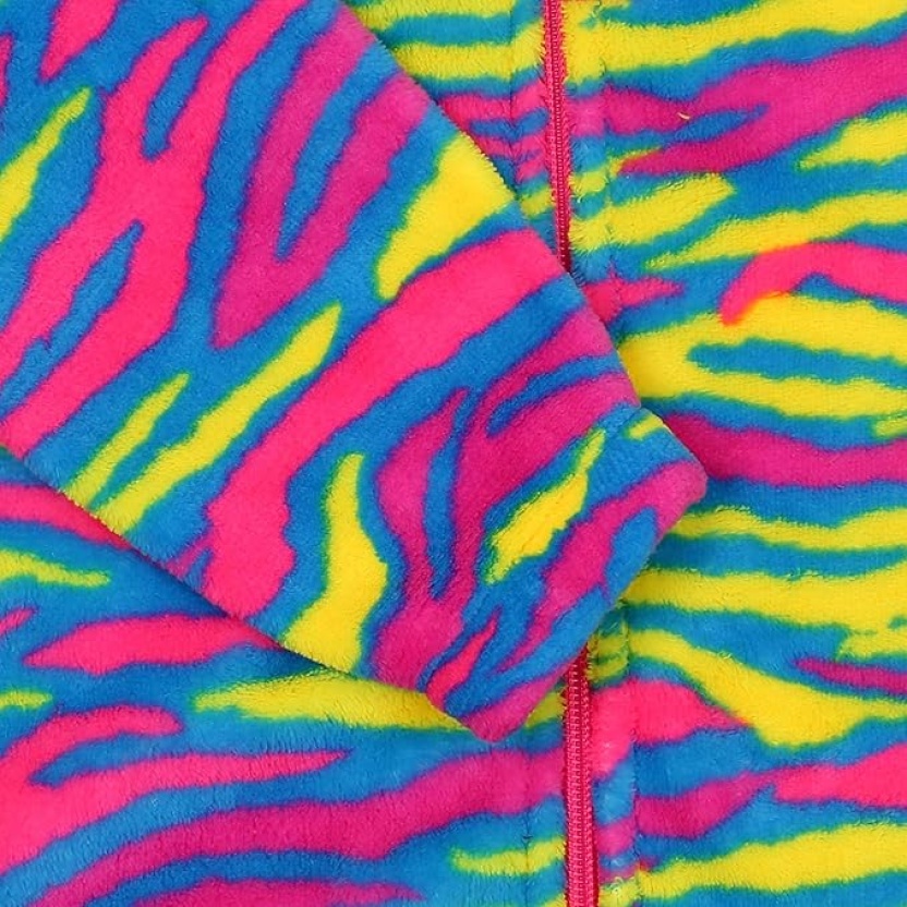 Multicolour polar fleece one piece kostuum onesies voor kinderen - Afbeelding 2