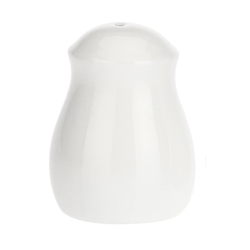 White porcelain salt shakers