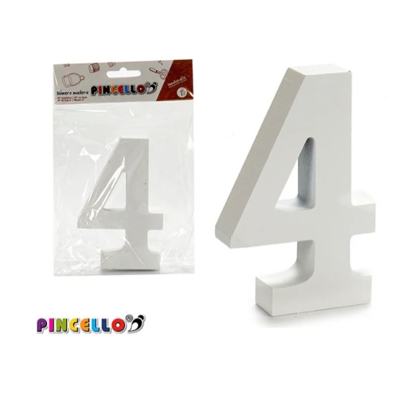 Various white wooden Pincello decorative numbers - Image 2