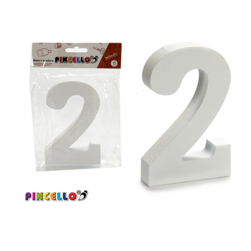 Various white wooden Pincello decorative numbers - Image 3