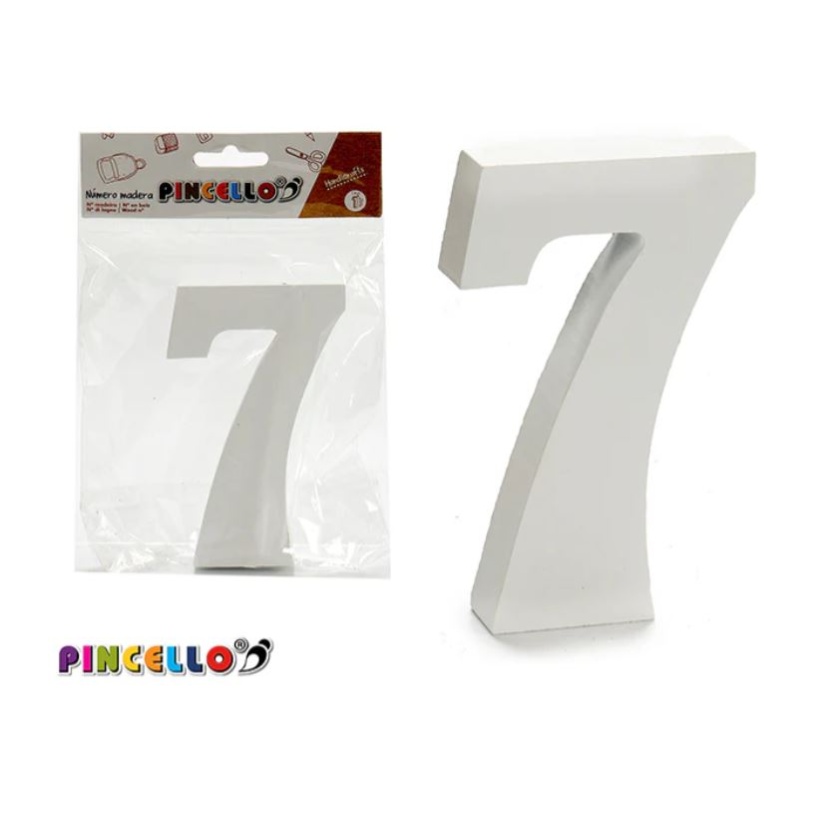 Various white wooden Pincello decorative numbers - Image 5