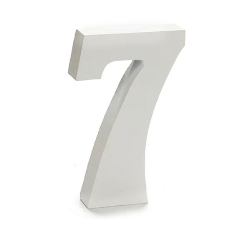 Various white wooden Pincello decorative numbers - Image 6
