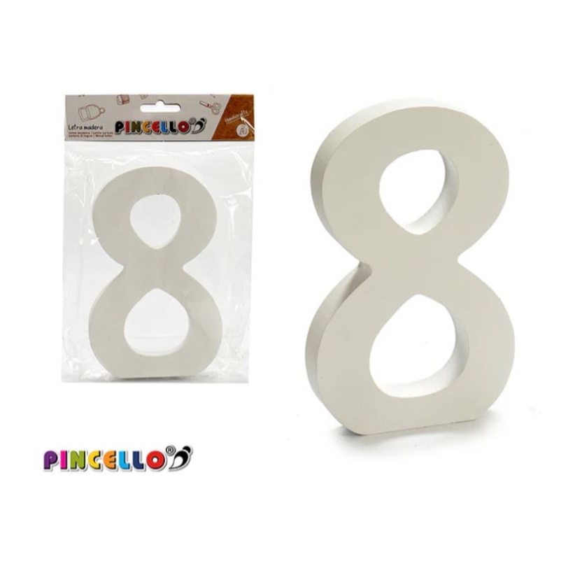 Various white wooden Pincello decorative numbers - Image 7