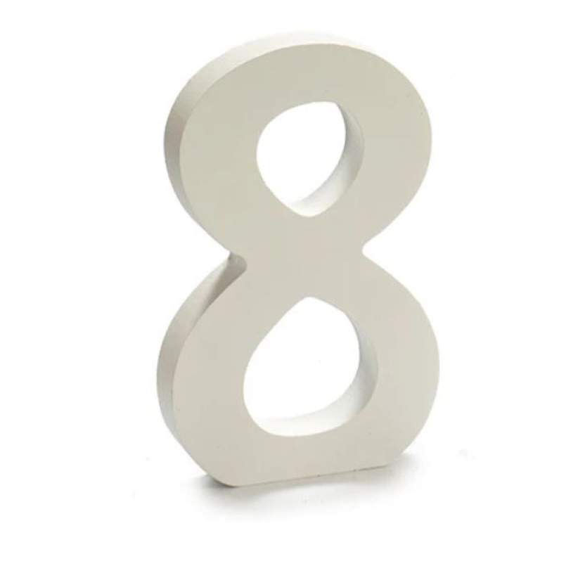 Various white wooden Pincello decorative numbers - Image 8
