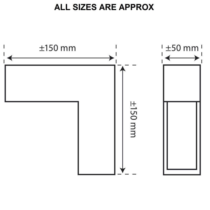 Black Ranex Porto outdoor LED wall lights - Image 2