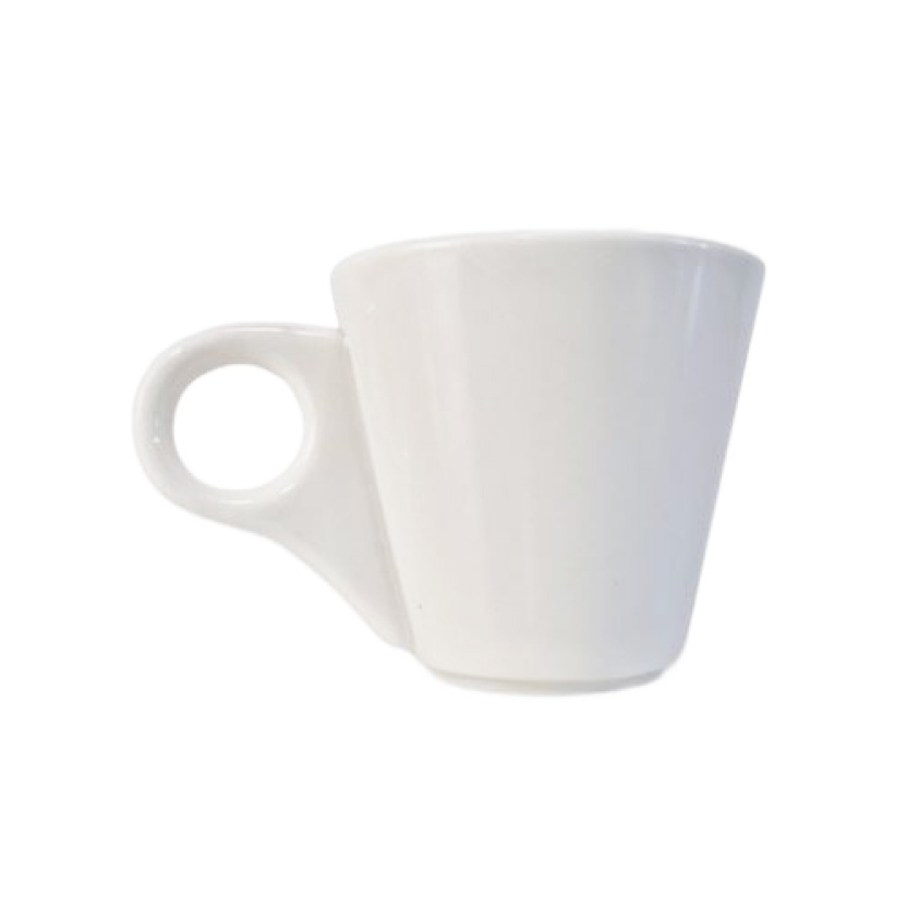 White hotel grade porcelain espresso cups