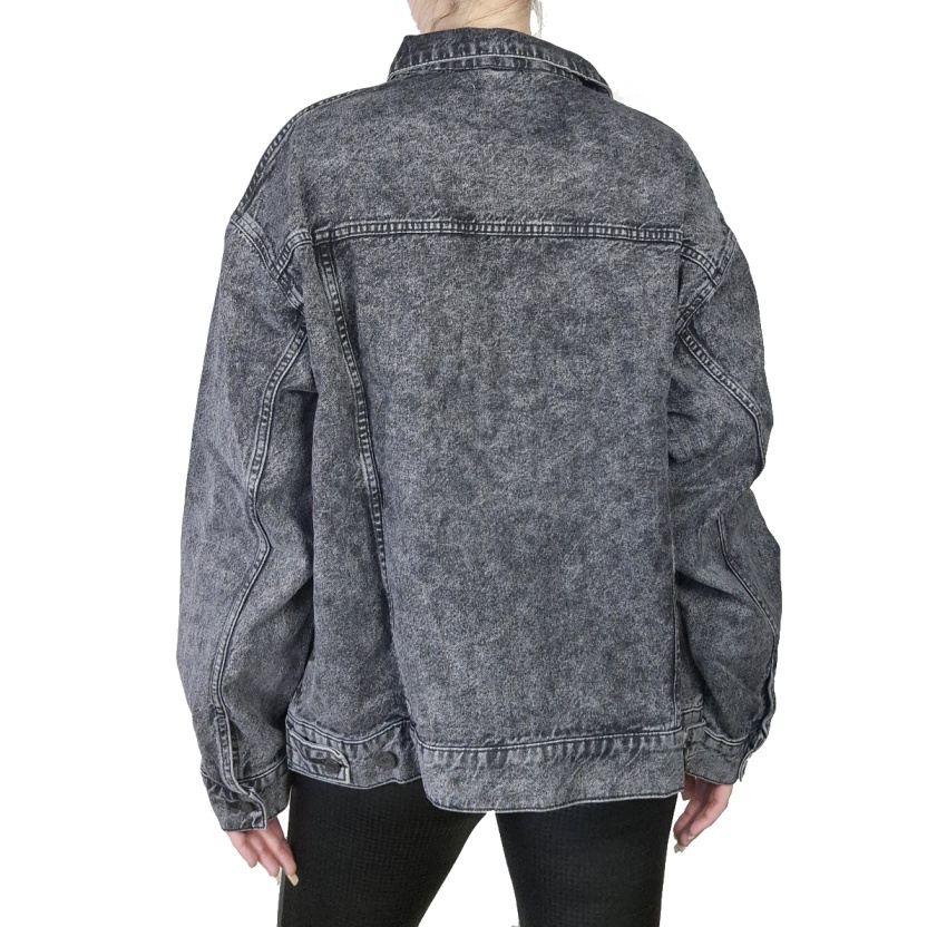 Karo Kauer vervaagde zwarte oversized Oli jeans jacks - Afbeelding 11
