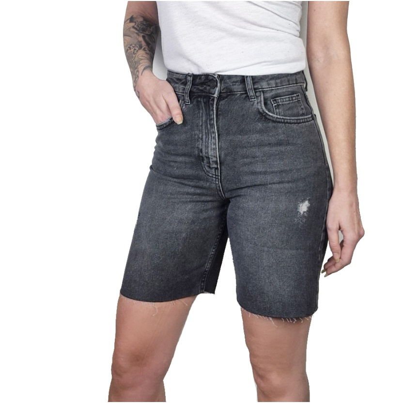 Anthracite Karo Kauer Lulu denim shorts - Image 2