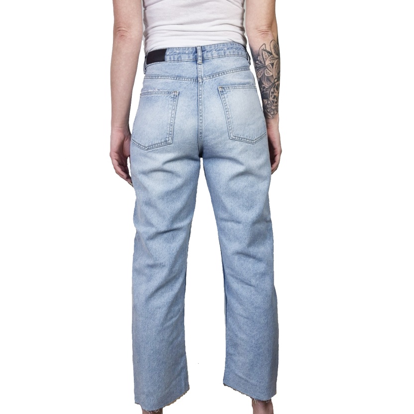 Light blue Karo Kauer straight leg jeans for women - Image 5