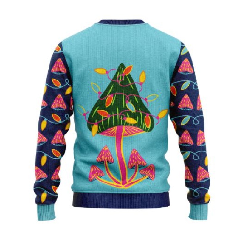 Blue JAP Christmas sweaters 'Let it Grow' for men or women - Image 2