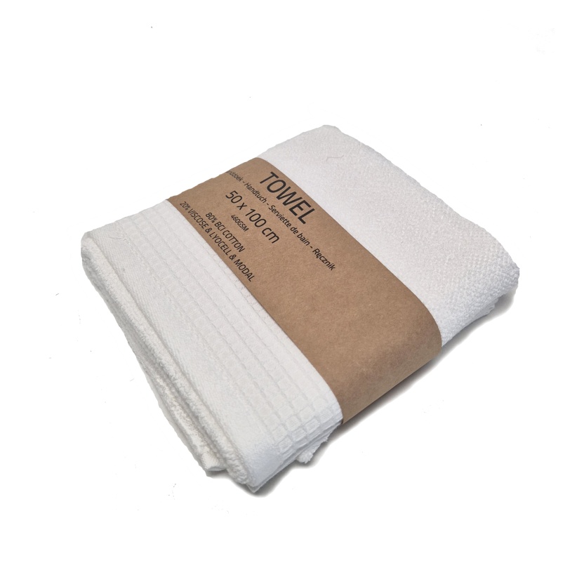 White terry towels 50x100cm - 460GSM - Image 2