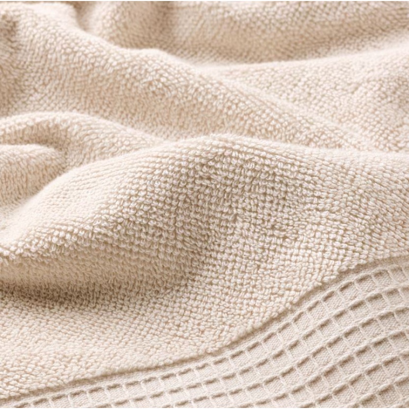 Beige terry bath towels 70x140cm - 460GSM - Image 7