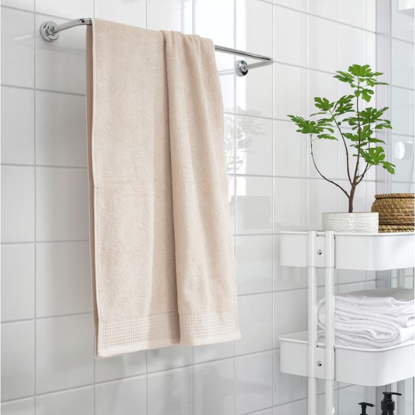 Beige terry bath towels 70x140cm - 460GSM - Image 6