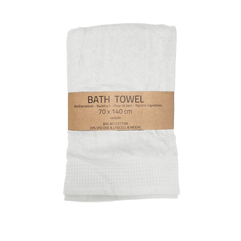 White terry bath towels 70x140cm - 460GSM