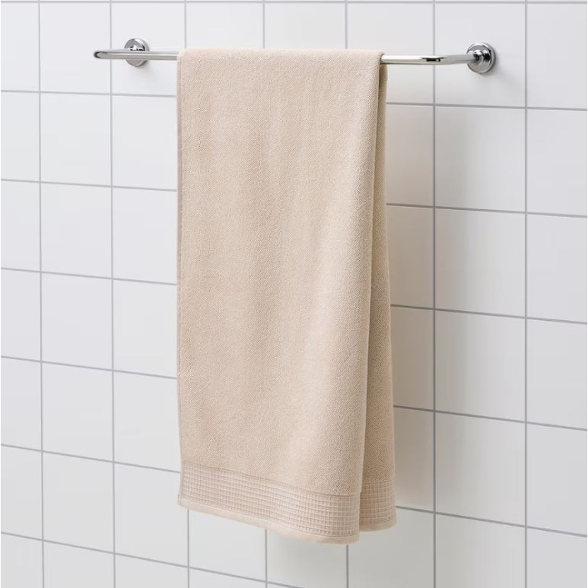 Beige terry bath towels 100x150cm - 460GSM - Image 5