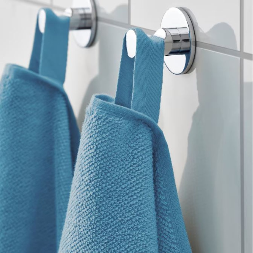 2-packs blauwe badstof keukenhanddoeken 40x70cm - 460GSM - Afbeelding 8