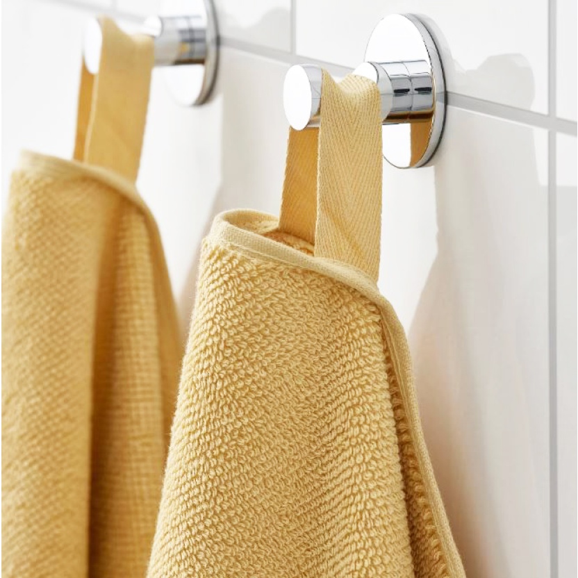 2-packs lichtgele badstof keukenhanddoeken 40x70cm - 460GSM - Afbeelding 5