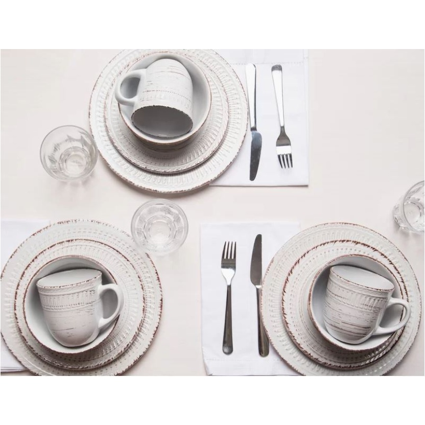 Beige Home Essentials keramische dinerborden 27,5cm - Afbeelding 4