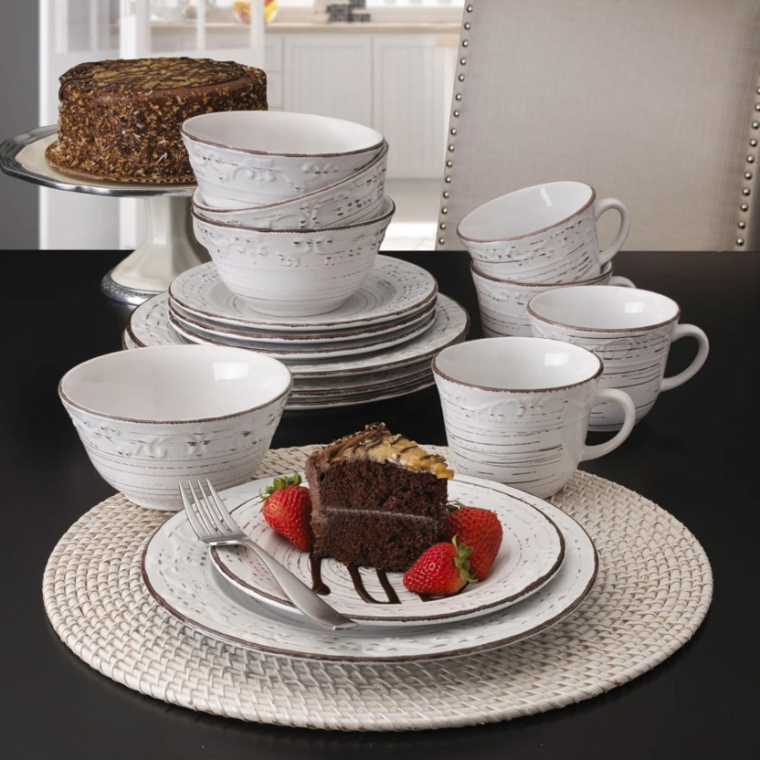 Beige Home Essentials keramische dinerborden 27,5cm - Afbeelding 3