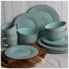 Aquablauwe Home Essentials keramische dinerborden 27,5cm - Afbeelding 2
