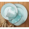 Aquablauwe Home Essentials keramische dinerborden 27,5cm - Afbeelding 6