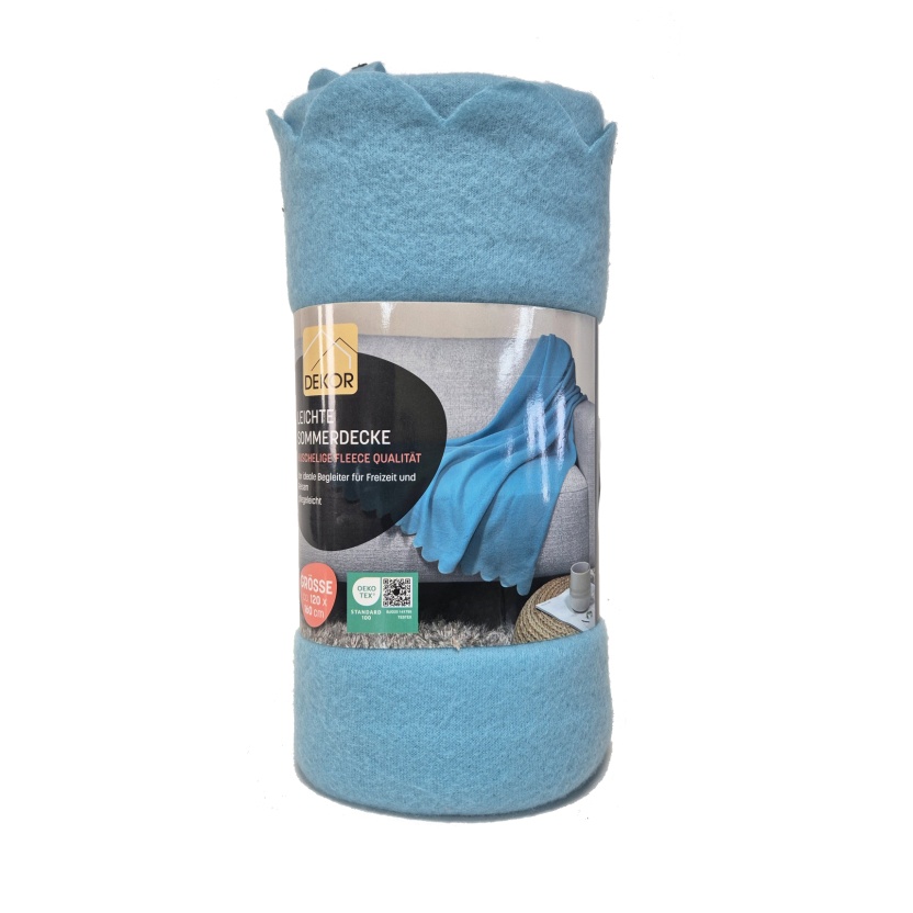 Drie kleurenassortiment Dekor lichtgewicht fleece plaids - 120x160cm - Afbeelding 4