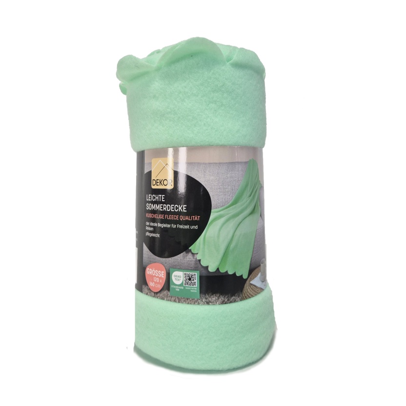 Drie kleurenassortiment Dekor lichtgewicht fleece plaids - 120x160cm - Afbeelding 5