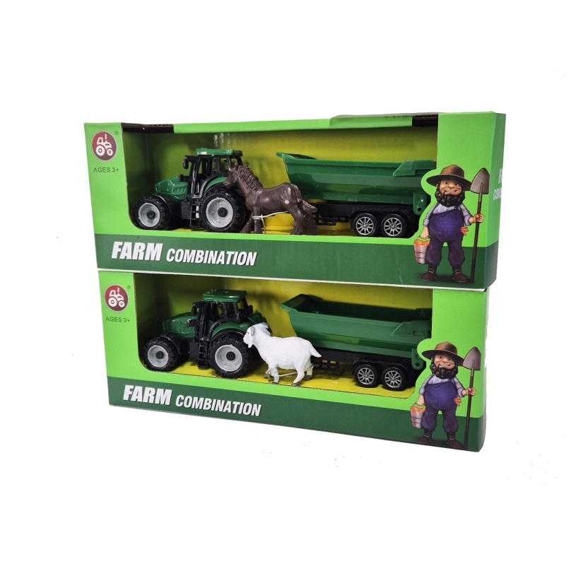 Kids toys - Farm Series tractor with dump truck and animal figure - Image 3