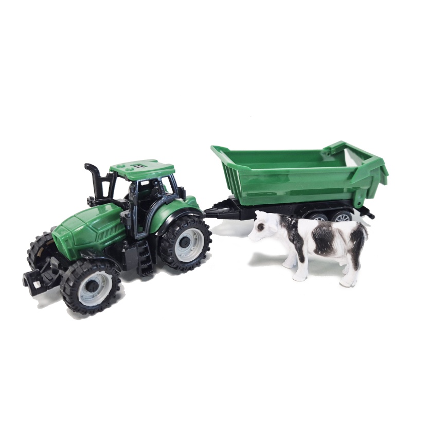 Kids toys - Farm Series tractor with dump truck and animal figure - Image 2