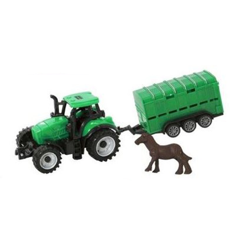 Kinderspeelgoed - Farm Series tractor met paardentrailer - Afbeelding 2
